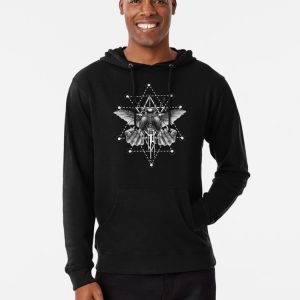 Curse of the mystical stag beetle Lightweight Hoodie